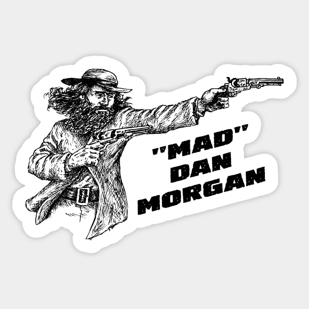 "Mad" Dan Morgan Sticker by Australian_Bushranging